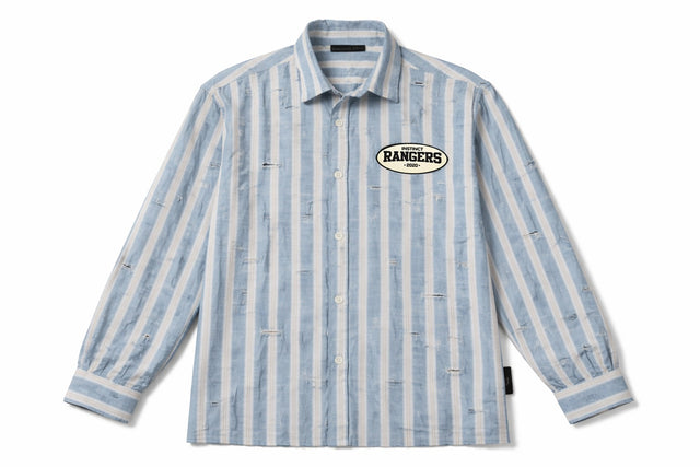 Distressed Shirt (Sky Blue )