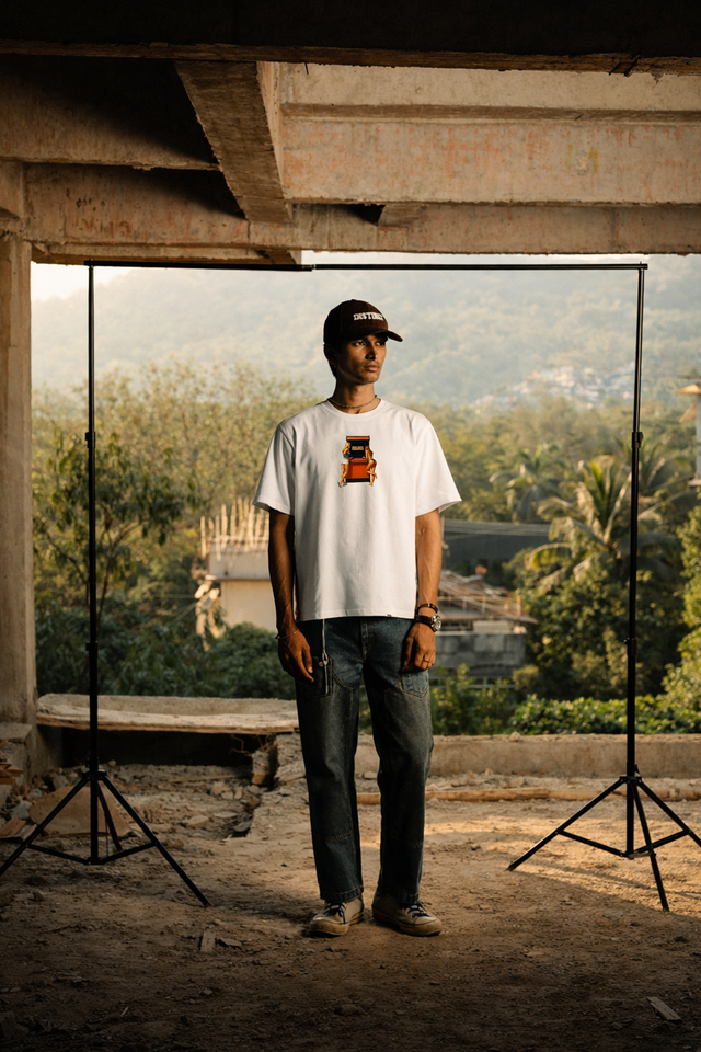 Arcade - Relaxed Fit Tshirt (White)