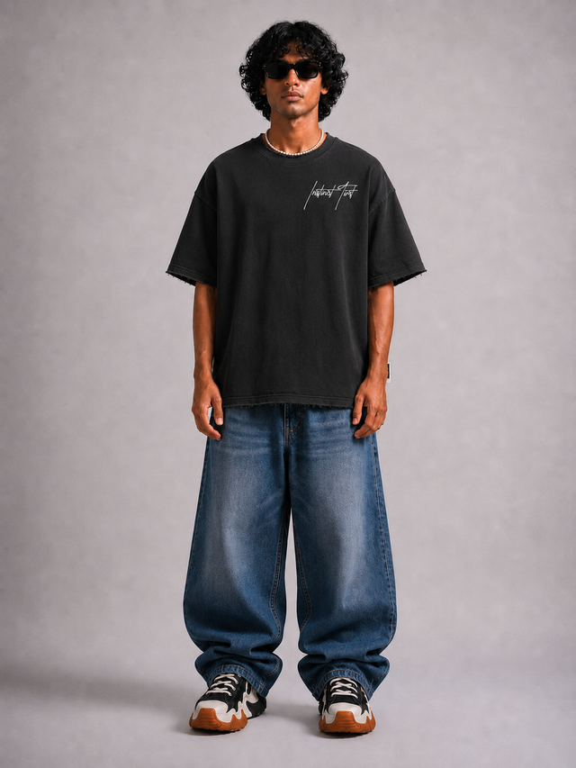 STFU - Oversized T-shirt (Black)