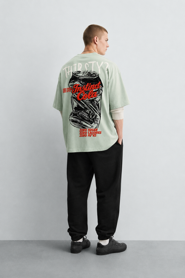 Diet Cola - Oversized Tshirt (Mint Green)