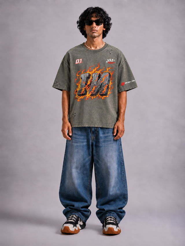 Asphalt - Oversized T-shirt (Grey)