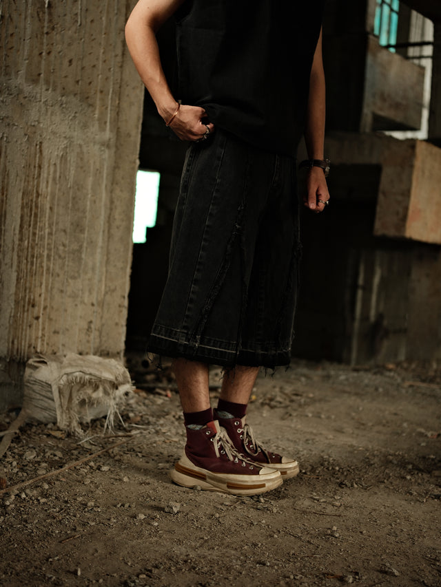 Void Stitched - Jorts (Black)