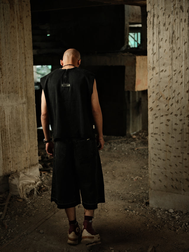 Void Stitched - Jorts (Black)