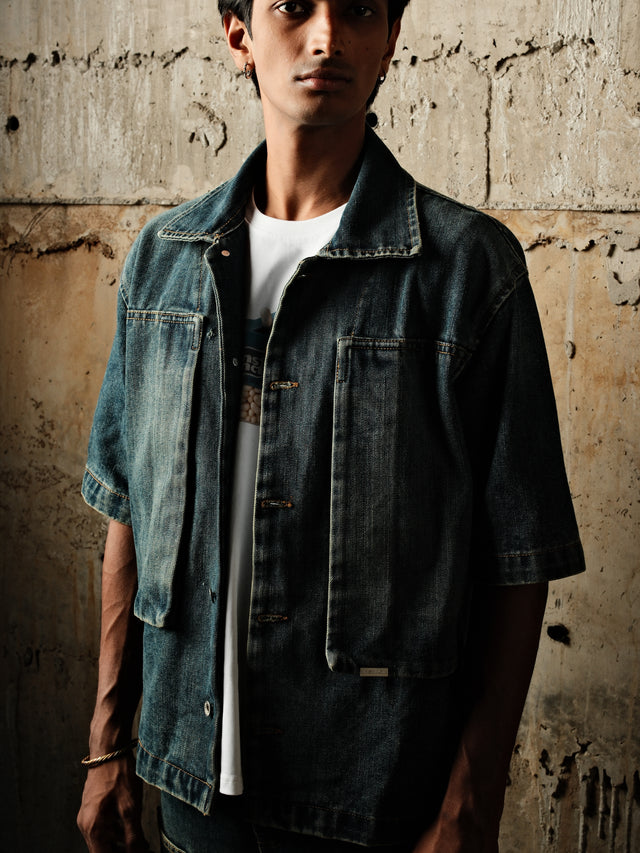 Utility Vault Denim Shirt -(Blue)