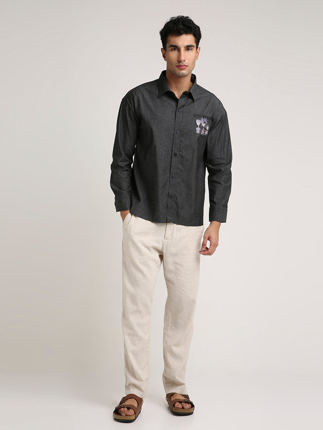 Tribal Shirt - Charcoal