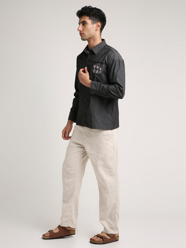 Tribal Shirt - Charcoal