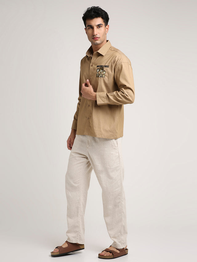 Tribal Shirt - Light Brown
