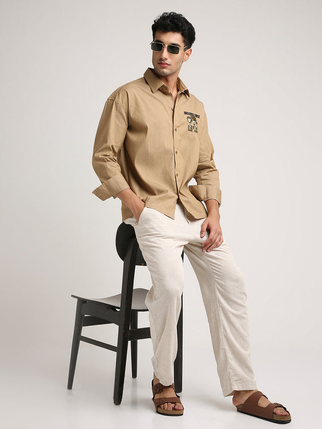 Tribal Shirt - Light Brown