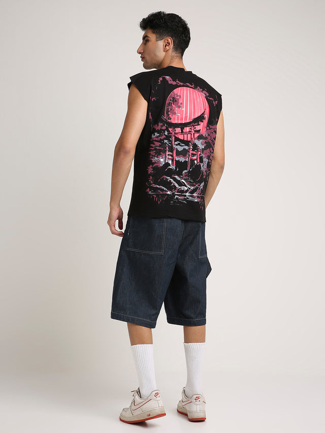 The Temple - Sleeveless T-Shirt ( Black)