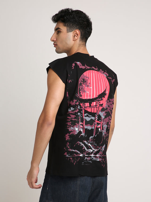 The Temple - Sleeveless T-Shirt ( Black)