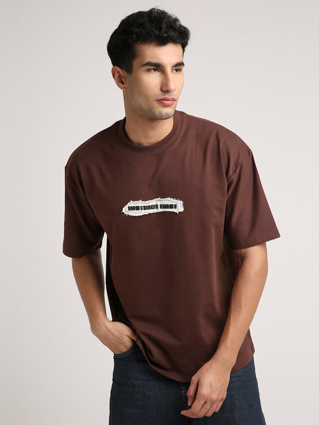 Tribal - Oversized T-Shirt (Coffee)