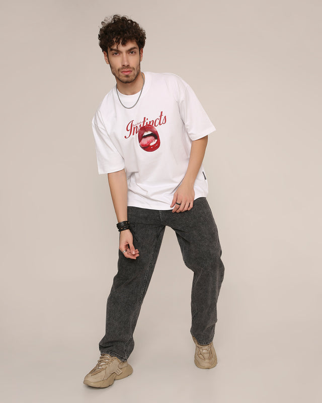 Red Temptation - Oversized T-Shirt (white)