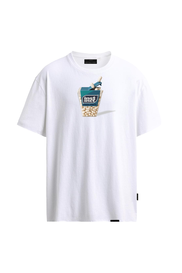 Tic Tac - Relaxed Fit Tshirt (White)