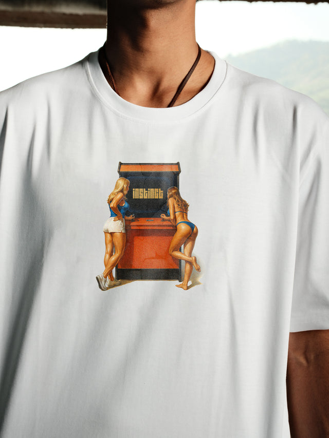 Arcade - Relaxed Fit Tshirt (White)