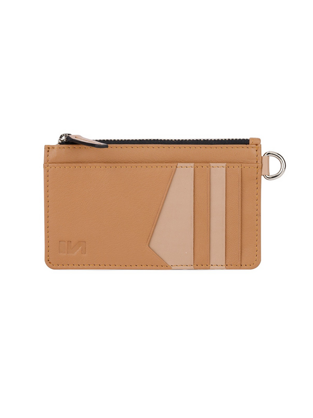 leather cardholder - tan- instinct first