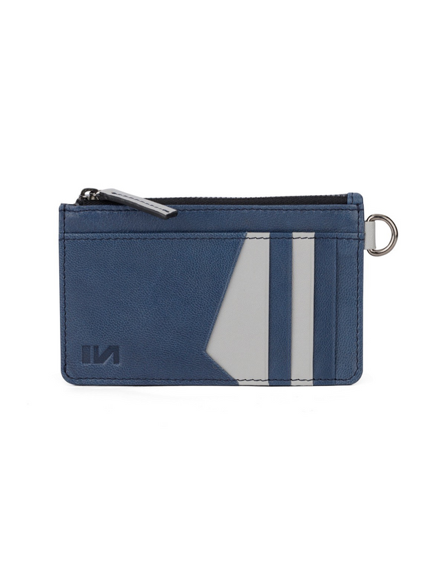 leather cardholder - blue - instinct first