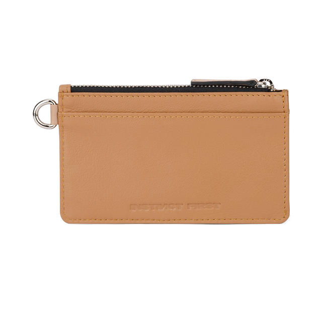 leather cardholder - tan- instinct first