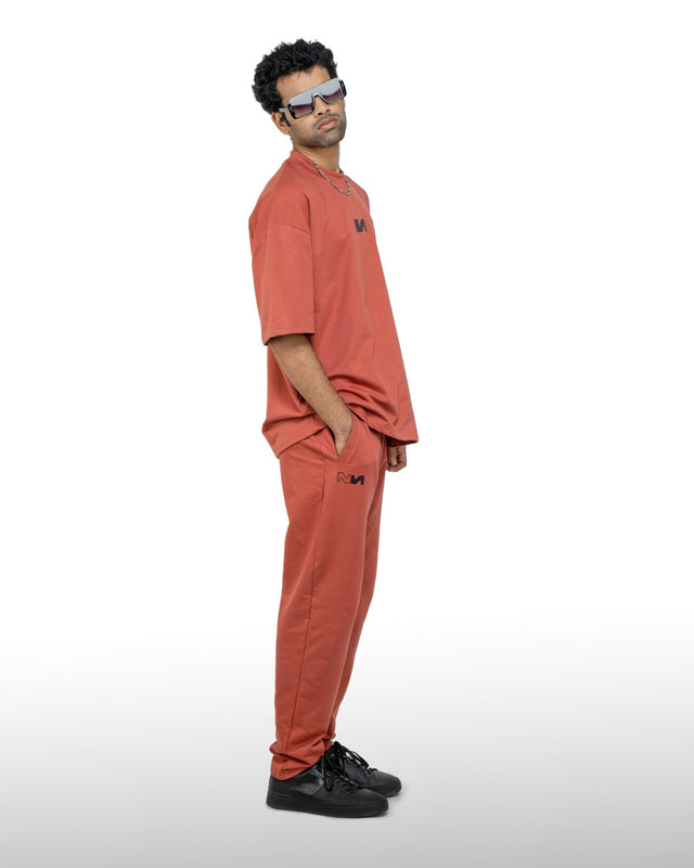 Oversized T-shirts - Brick Red - Instinct First