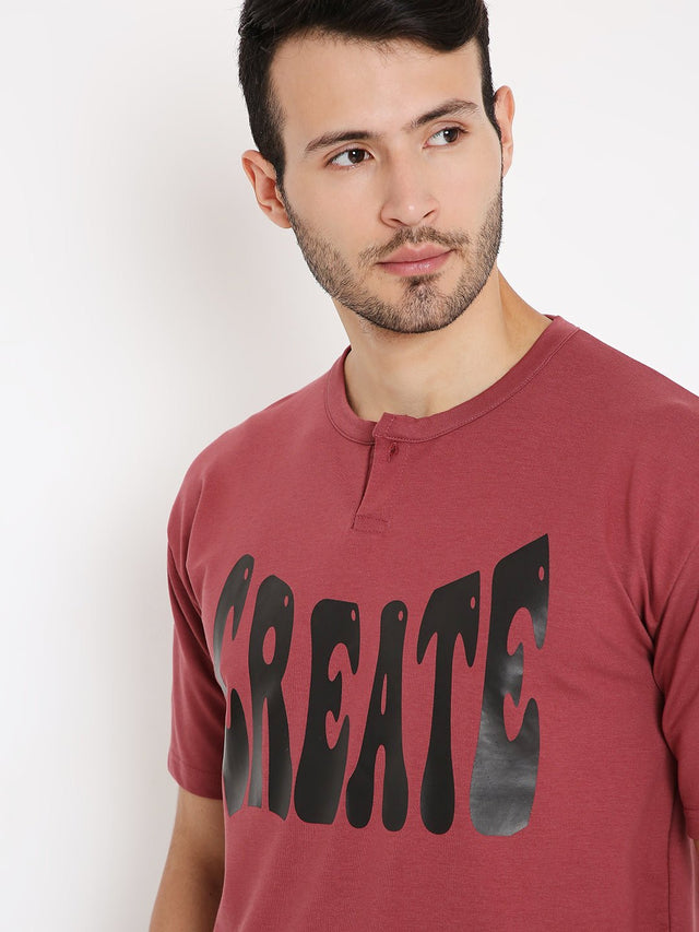 Oversized T-shirts - Onion Red Inverted Polaroid - Instinct First