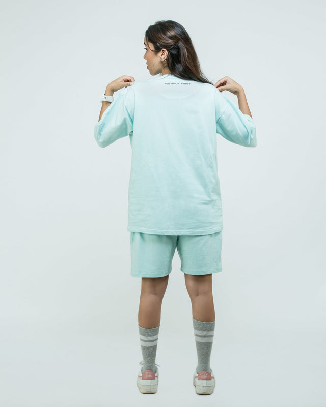 Oversized T-shirts - Pacific Aqua - Instinct First