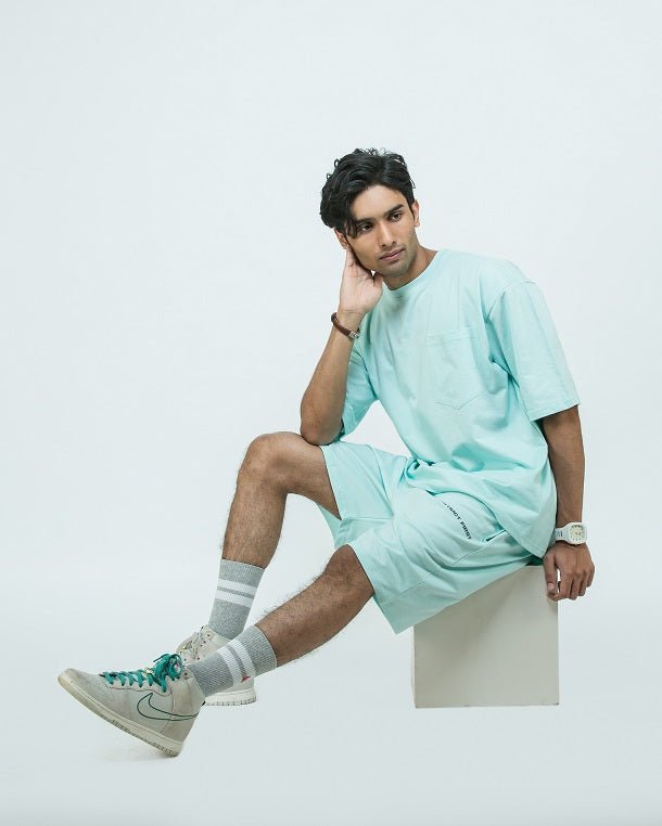 Oversized T-shirts - Pacific Aqua - Instinct First