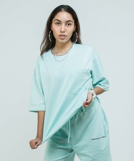 Oversized T-shirts - Pacific Aqua - Instinct First