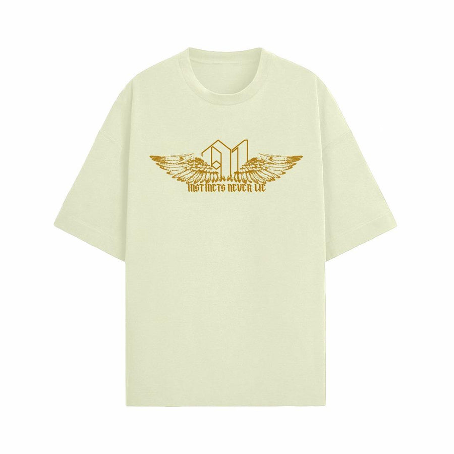 Rebel Angel Oversized T-Shirt  - (Off-White)