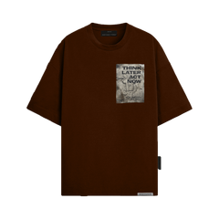 Foil - Oversized T-Shirt (Brown)