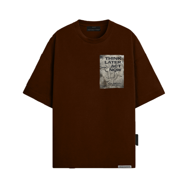 Foil - Oversized T-Shirt (Brown)