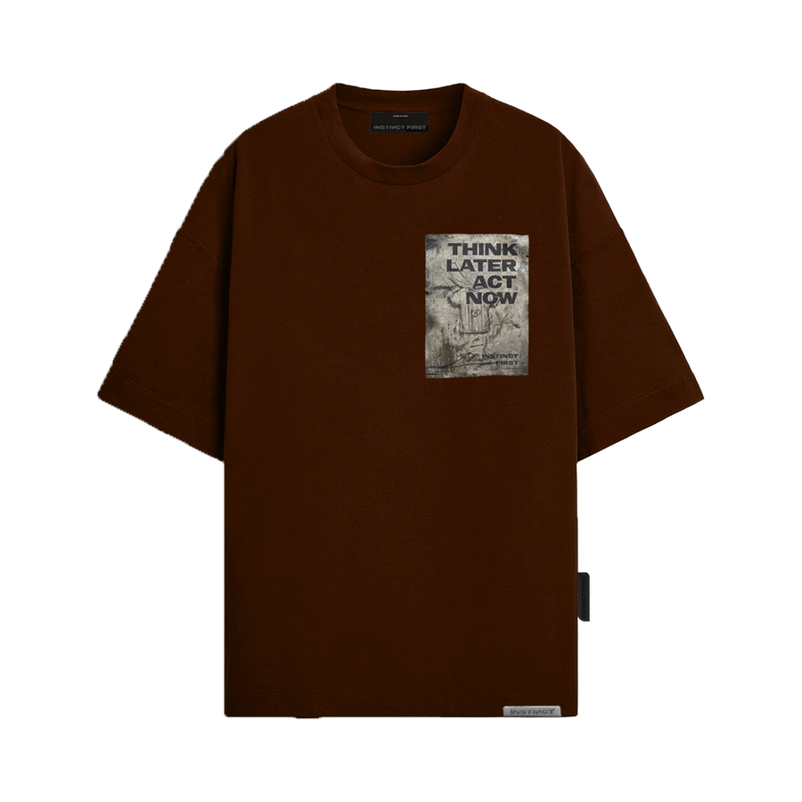 Foil - Oversized T-Shirt (Brown)