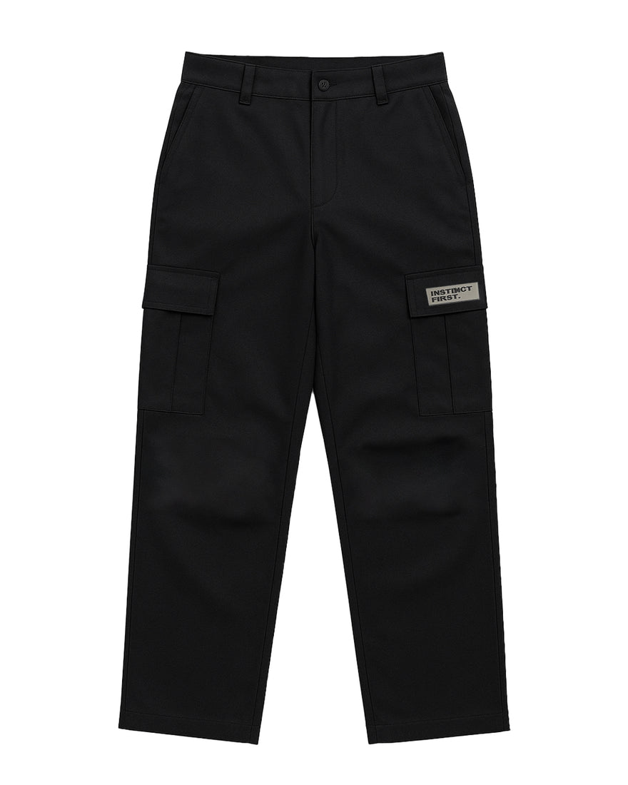 Oversized Cargo pants (Black)
