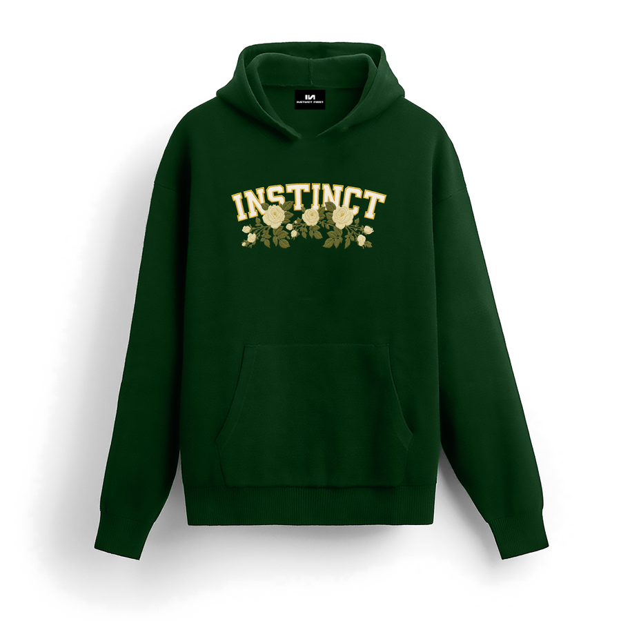 Bloomin' Hoodie - (Bottle Green)