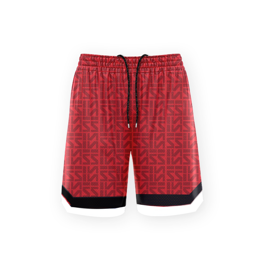 Basketball court shorts (Red)