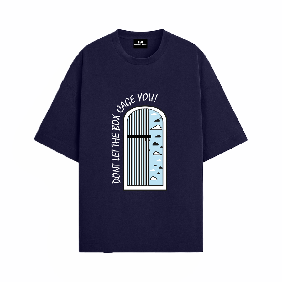 Blue Cage Oversized T-shirt - (Blue)