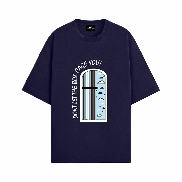 Oversized T-shirt - Blue Cage