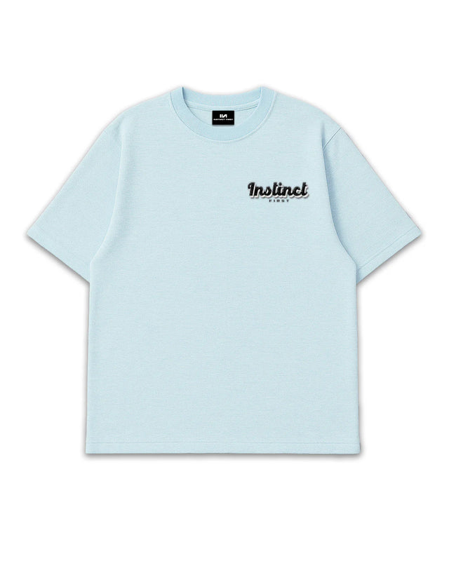 Retro Melange Blue- Oversized T-shirt