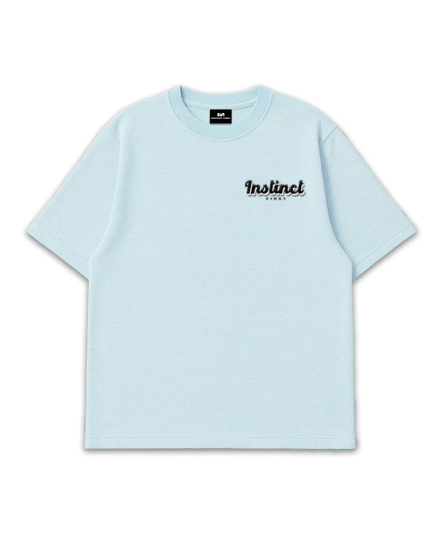 Retro Melange - Oversized T-shirt (Blue)
