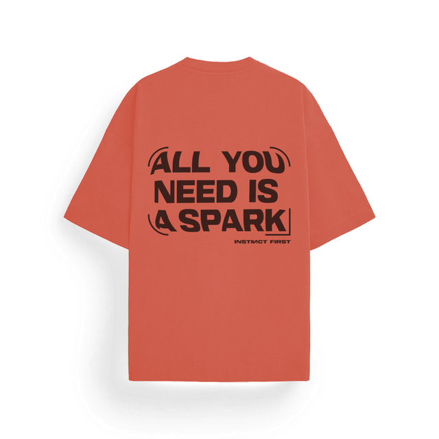 Oversized T-Shirt - Brick Red