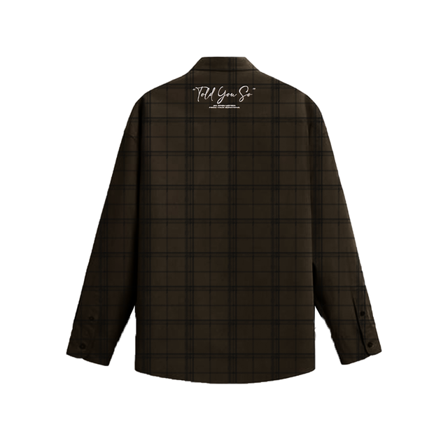 Checkered Flannel Shirt-Walnut