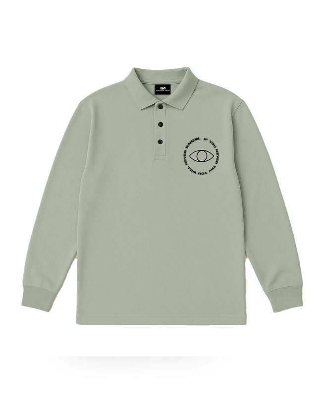 Oversized Polo T-shirt - Camping Green