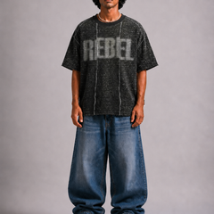 Rebel - Oversized T-shirt (Charcoal)