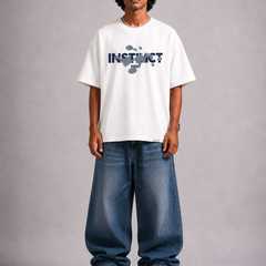 Splash of Instincts - Oversized T-shirt (White)
