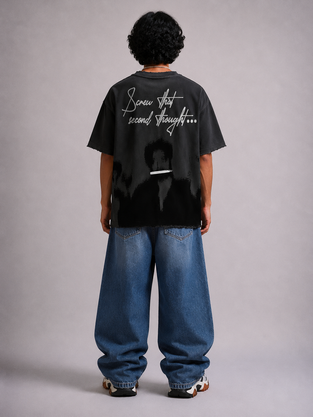STFU - Oversized T-shirt (Black)