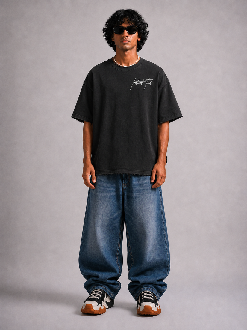 STFU - Oversized T-shirt (Black)