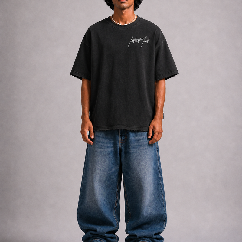 STFU - Oversized T-shirt (Black)