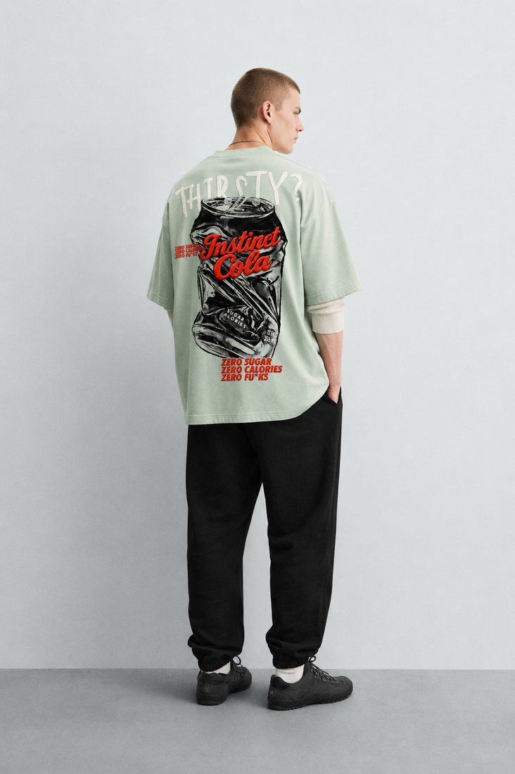 Diet Cola - Oversized Tshirt (Mint Green)