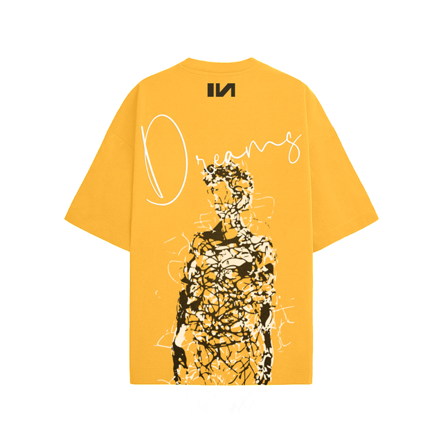 Dreams Mustard- Oversized T-shirt