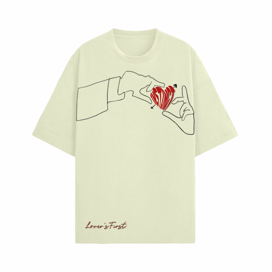 Lover's First - Oversized T-shirt (Sand)