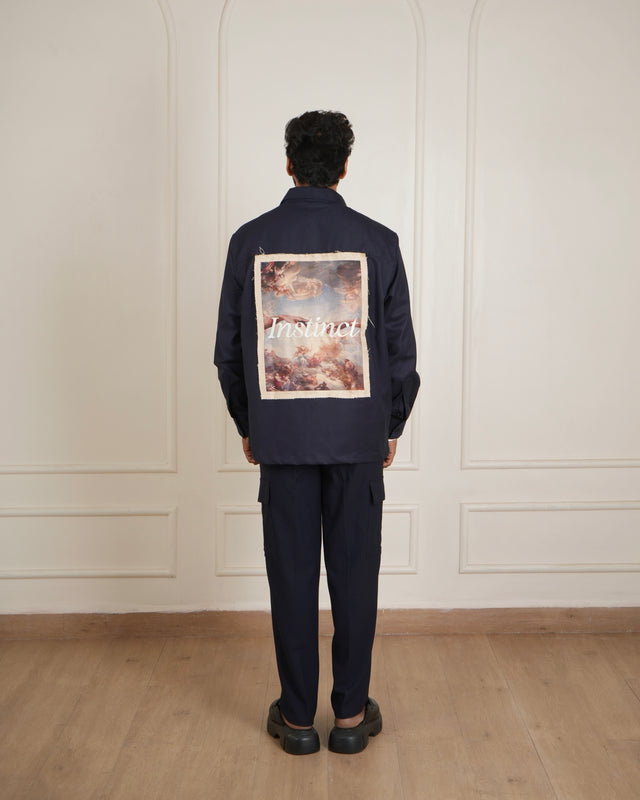 The Renaissance  Shacket - Navy Blue