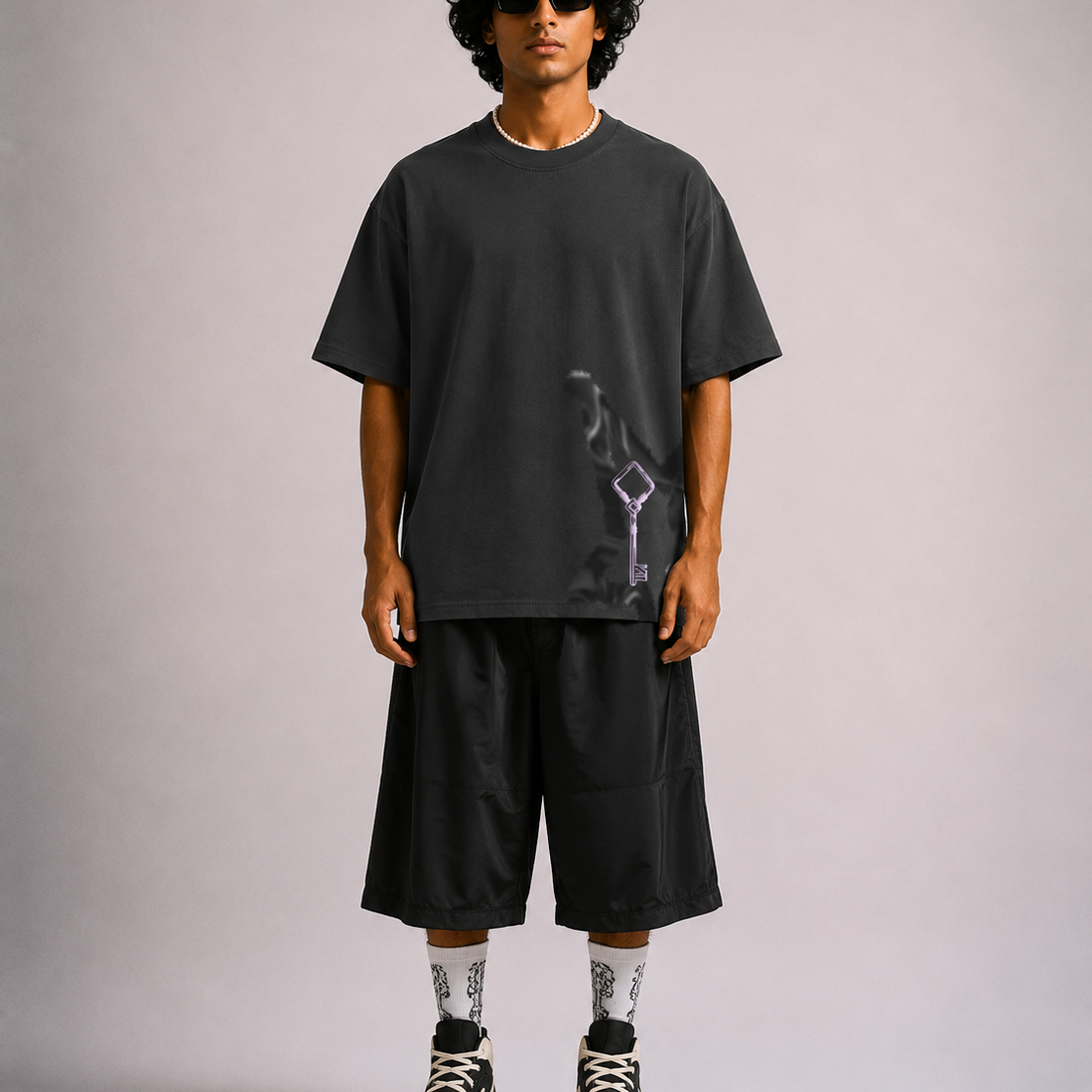 Ace of Keys - OVERSIZED T-SHIRT (Grey)